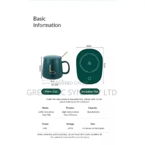 Ceramic Coffee Mug With Automatic Heating Pad