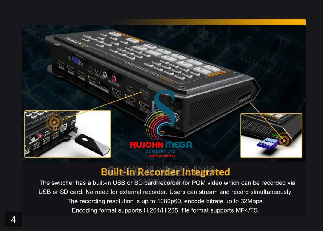 Avmatrix Hvs0401e Micro 4 Channel Hdmi/ Dpvideo Switcher