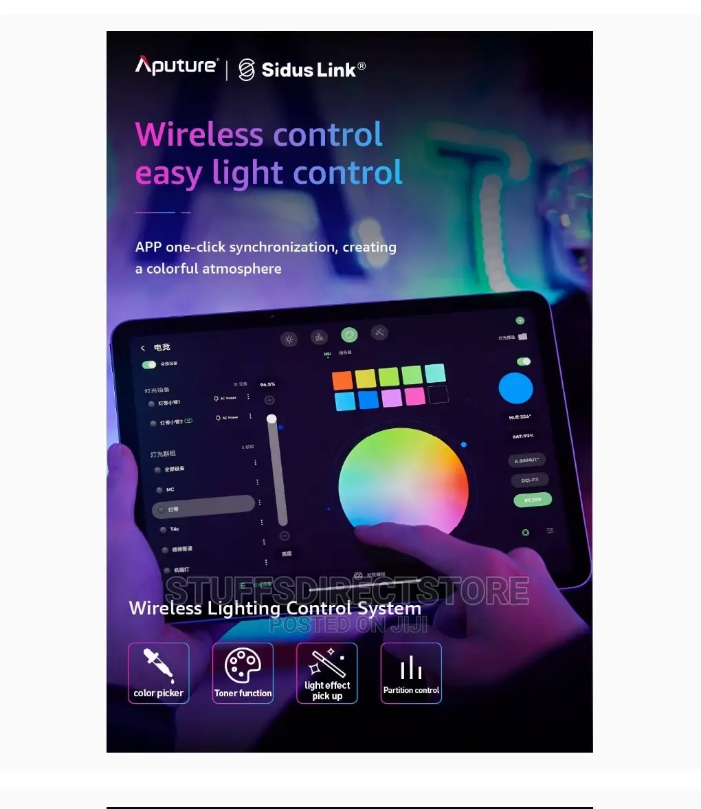 Aputure Amaran Sm5c 16.4ft RGB Smart Pixel Strip Led Light