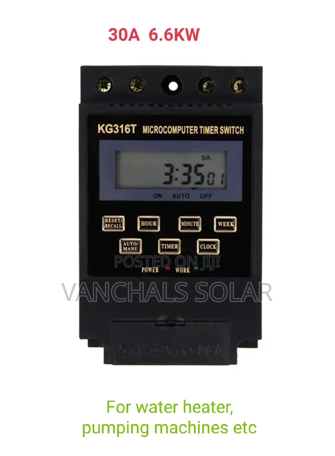 Digital Timer Switch 30a 6.6kw