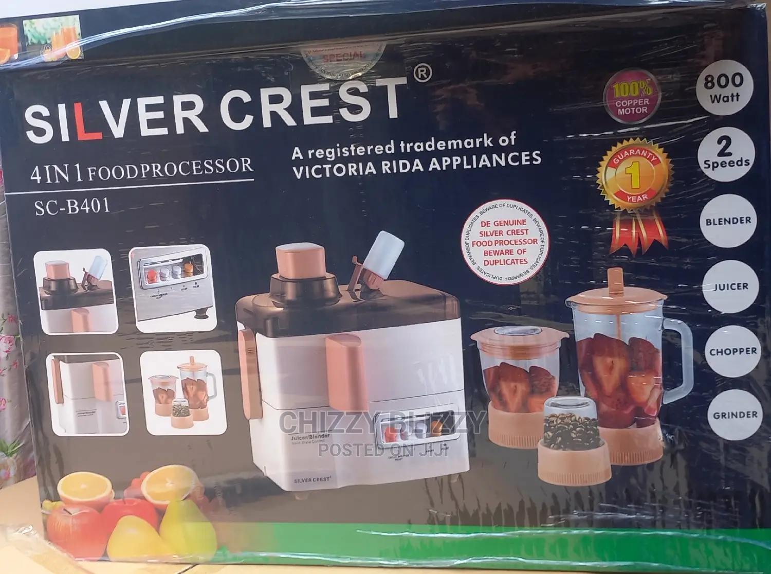 Silver Crest 4 In1 Food Processor