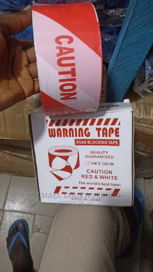 Caution Tape White And Red