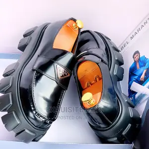 Italian Prada Loafers Men's Shoe