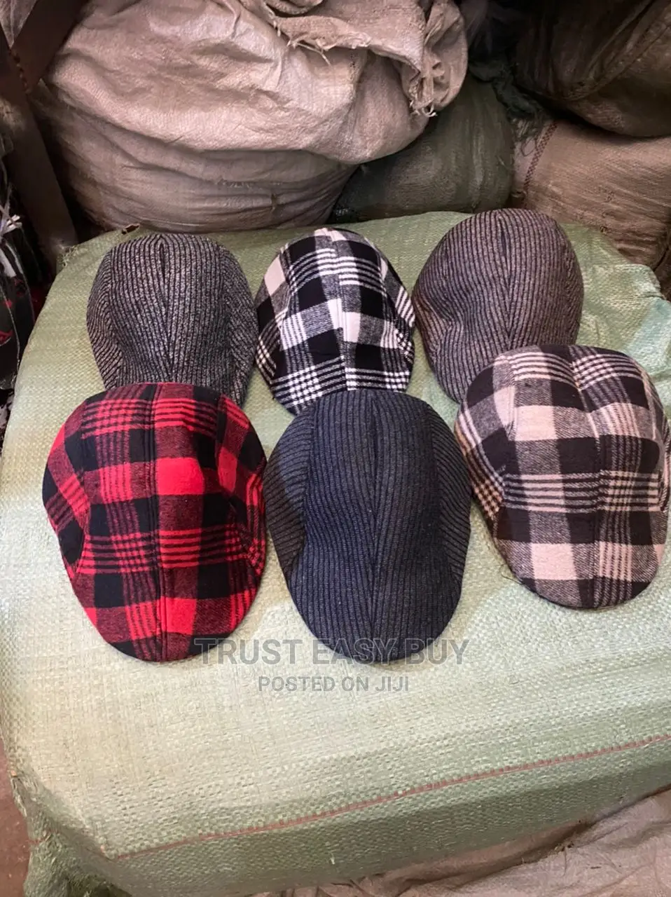 Pattern Checked Men’S Panama Hat