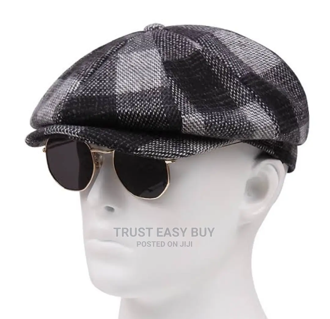 Pattern Checked Men’S Panama Hat