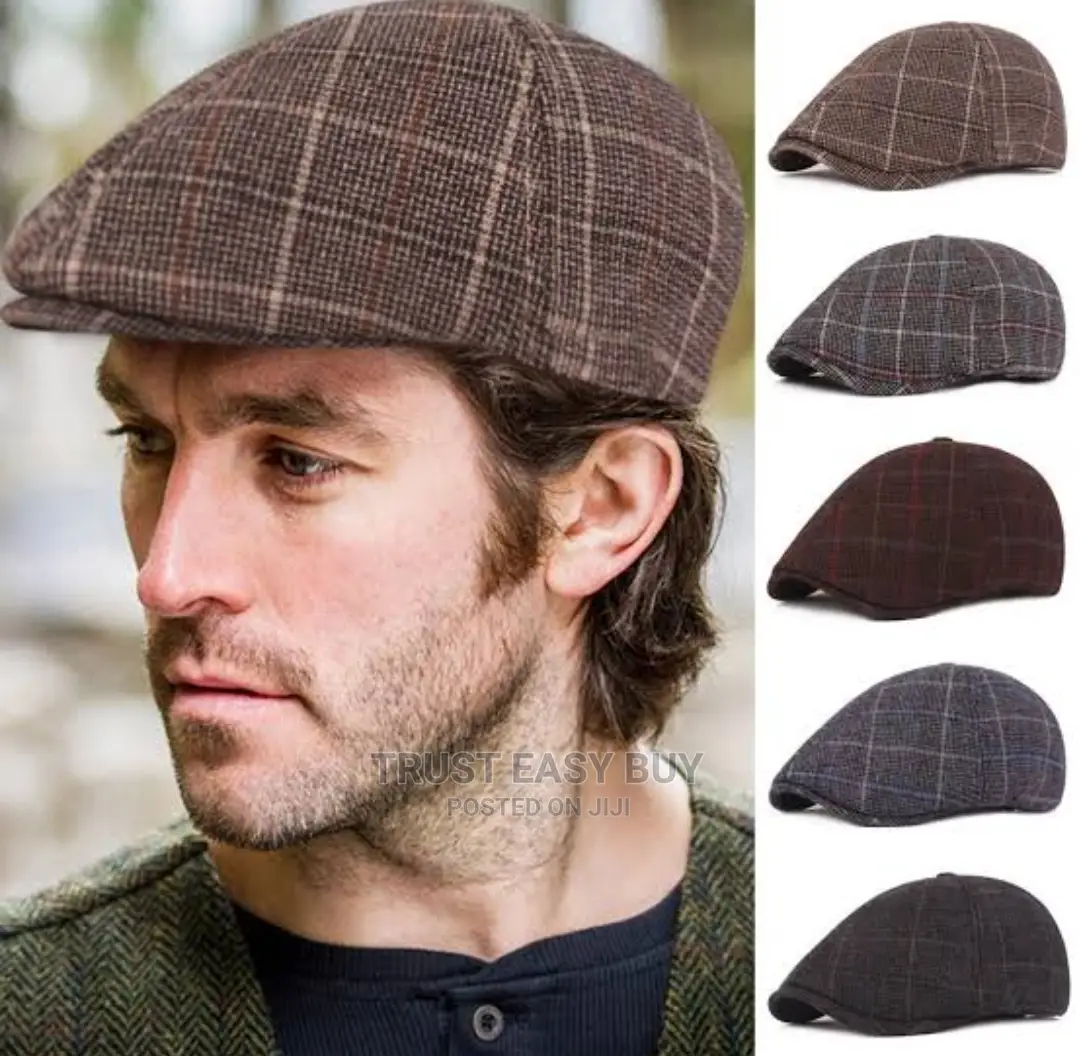 Pattern Checked Men’S Panama Hat