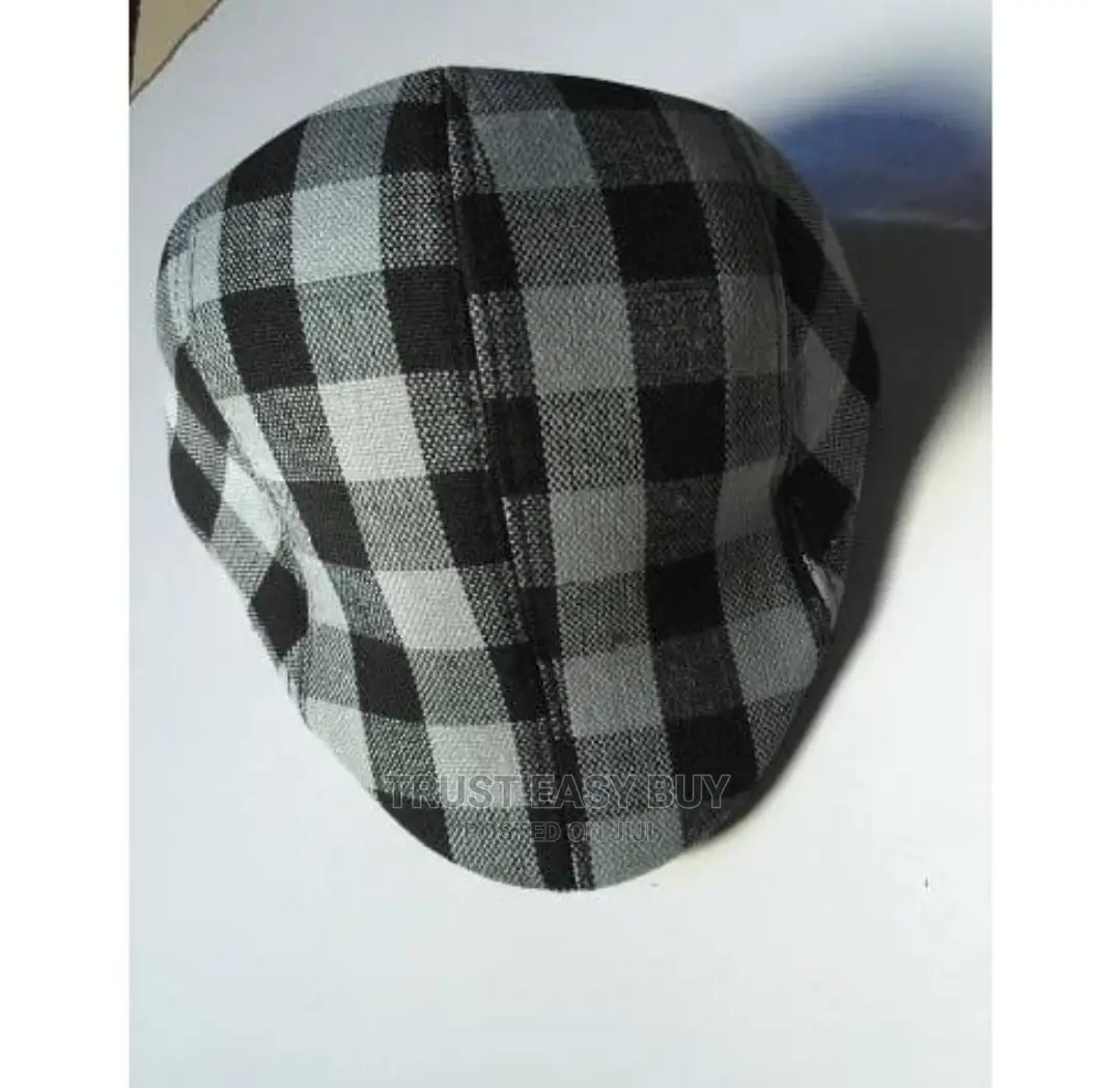 Pattern Checked Men’S Panama Hat