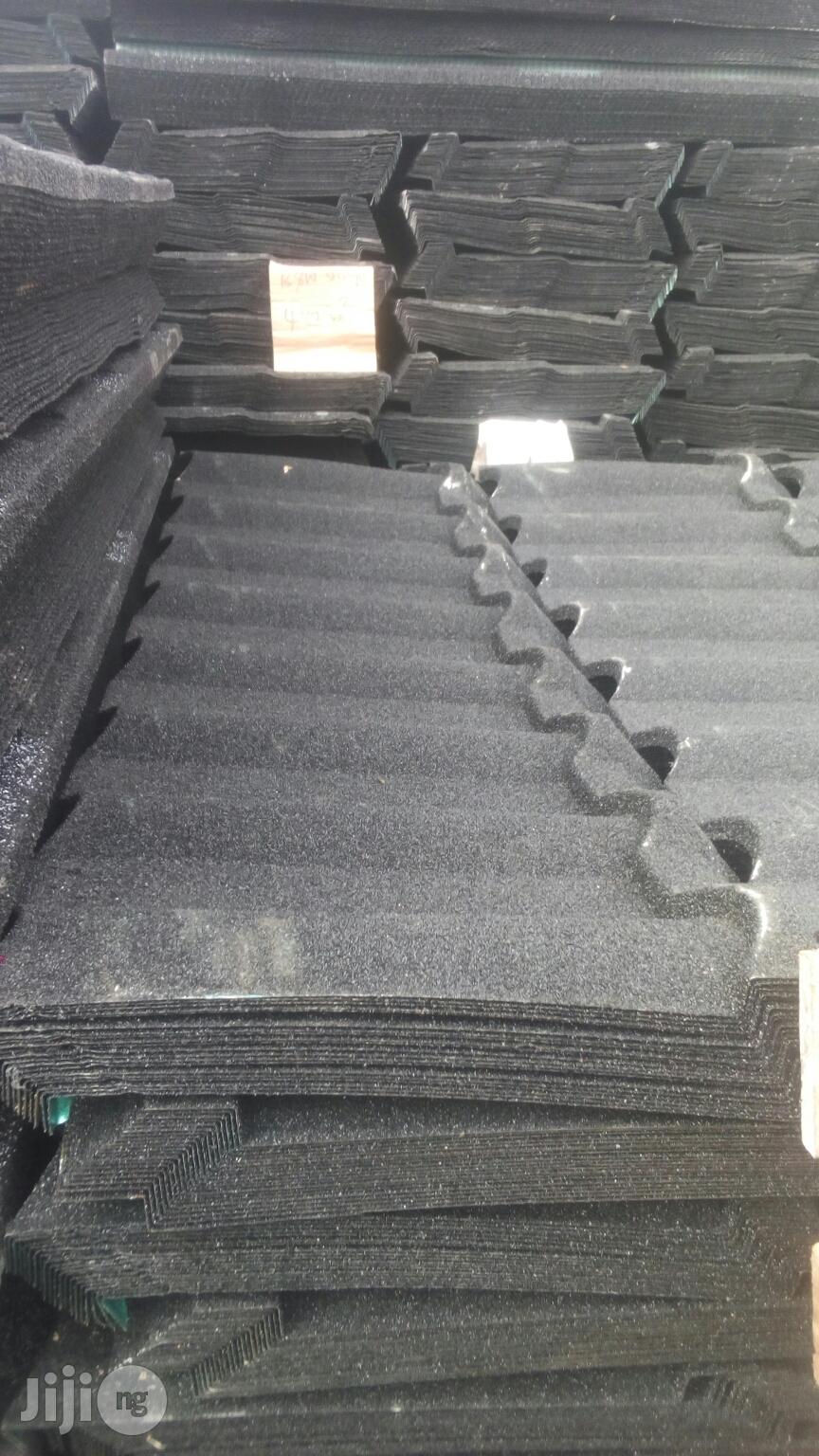 Black Milano Stone Coated Materials Lagos