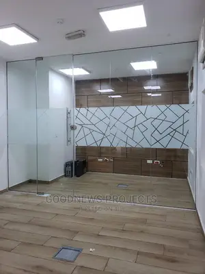 Office Glass Partition With Single Swing Door