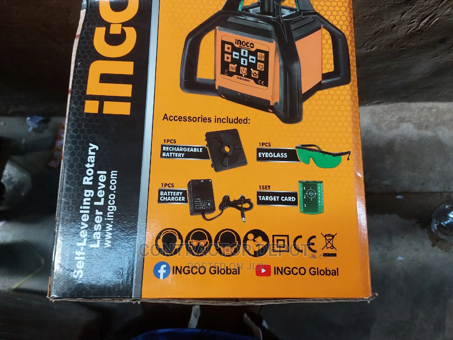 Ingco Laser Level Remote Control Rotary Self-Levelling