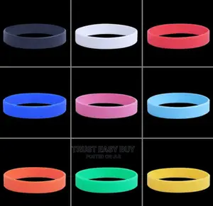 Pack of 100 Pieces Plain Wristband