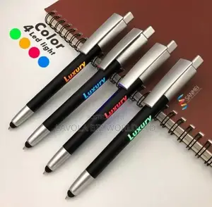 4 Colour Advertising Pen With Soft Stylus Tip
