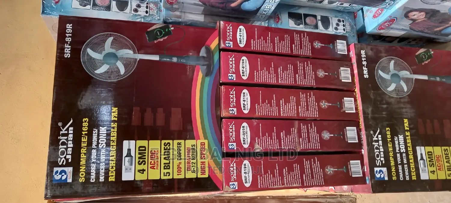 Sonik Rechargeable Fan