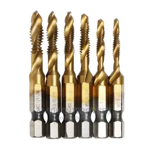 6 Piece Combination Drill and Tap Bit
