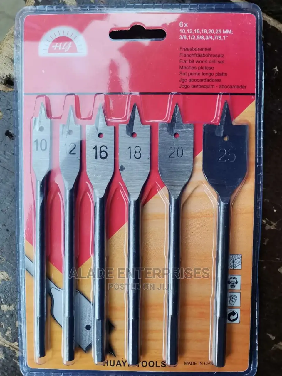 6 Pcs Flat Bit Set