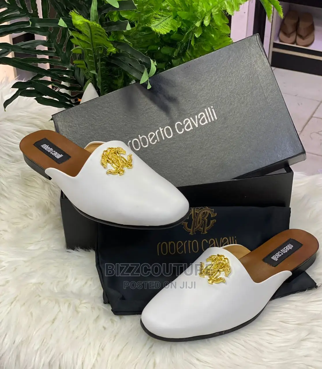 ROBERTO CAVALLI Original Half Shoes Available in Store
