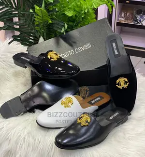 ROBERTO CAVALLI Original Half Shoes Available in Store
