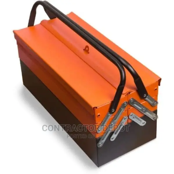 Folding Metal Tool Box With 85 Tool Sets