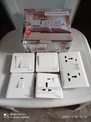 Made In England White Switches And Sockets