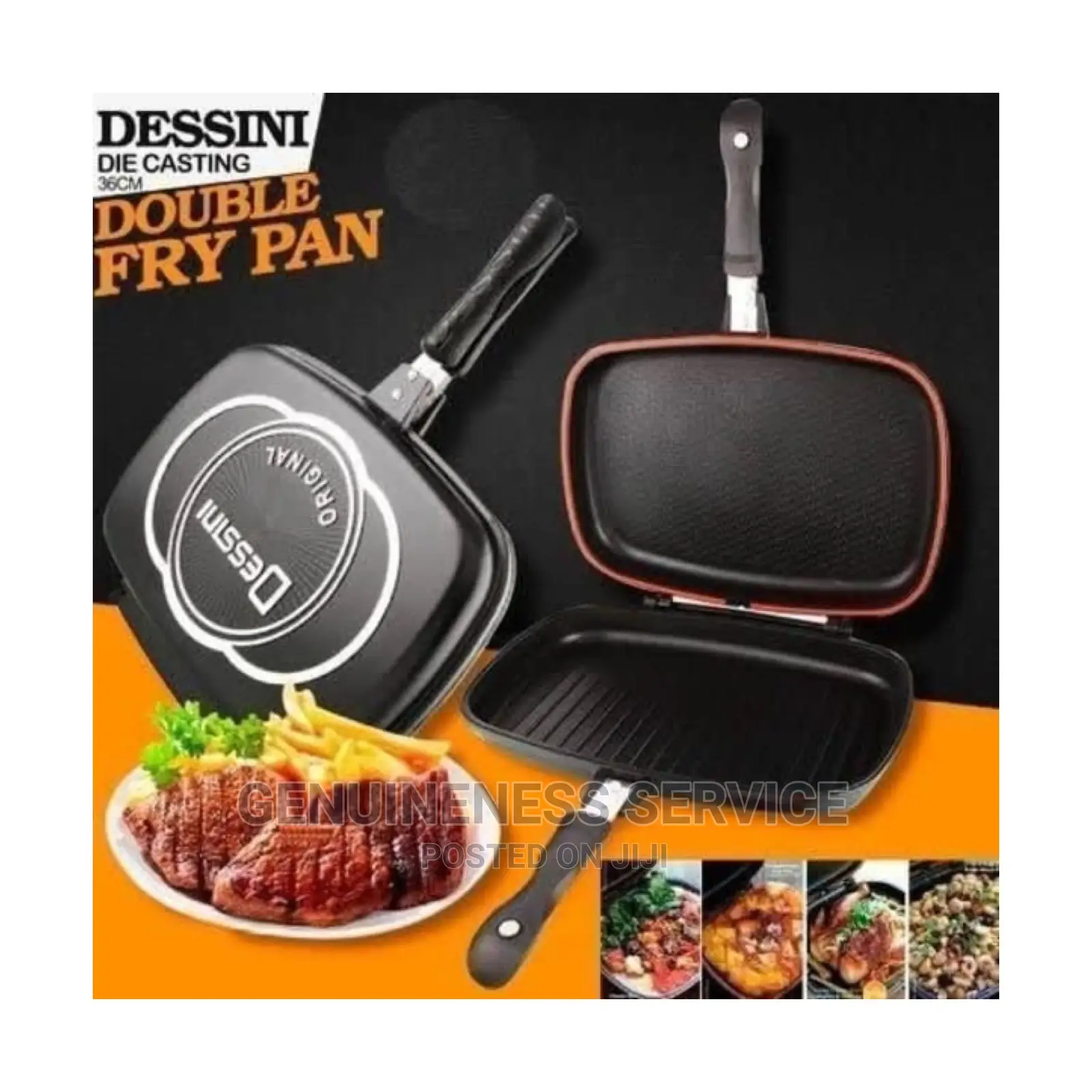 Dessini Non-Stick Double-Sided Pressure Grill Pan