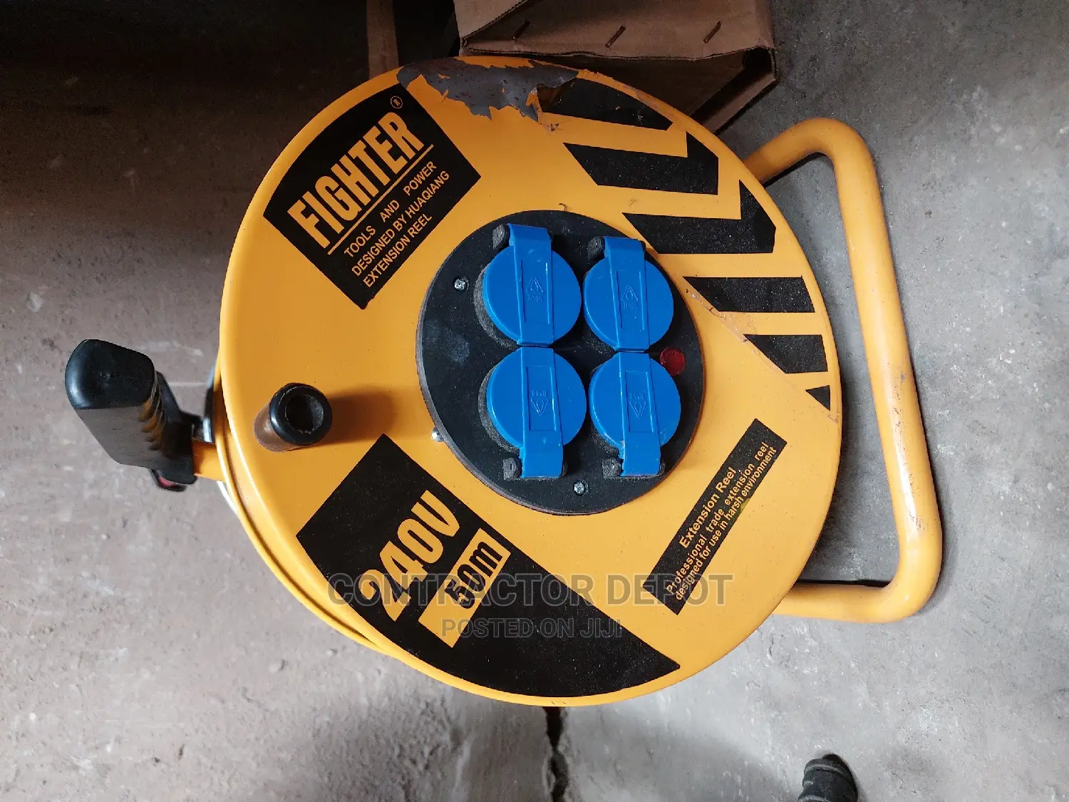 4-Way Socket Cable Reel - 50m Cable Length