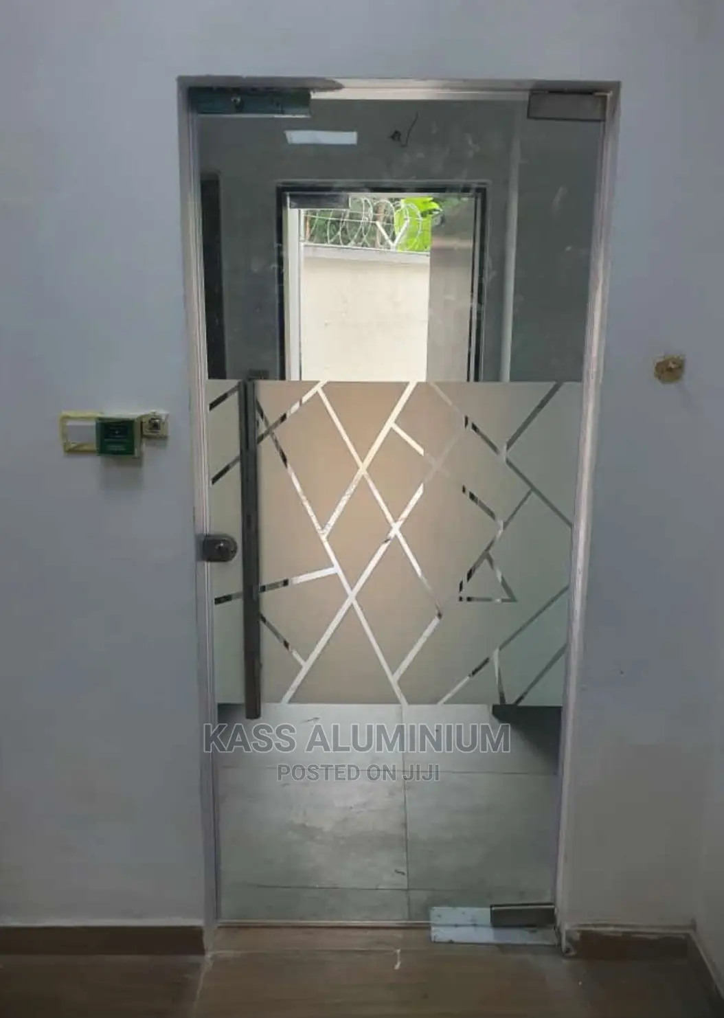 Frosted Frameless Glass Door