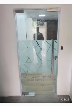 Frosted Frameless Glass Door