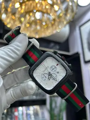 Photo - Original Gucci Leather Wrist Watch With Perfect Chrono