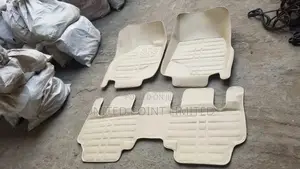 Leather Footmat Milk Color Cream
