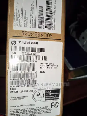 New Laptop HP ProBook 450 G8 16GB Intel Core I7 SSD 512GB