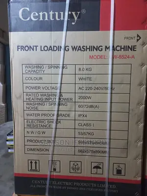 Century 8kg Automatic Washing Machine, Wash and Dry