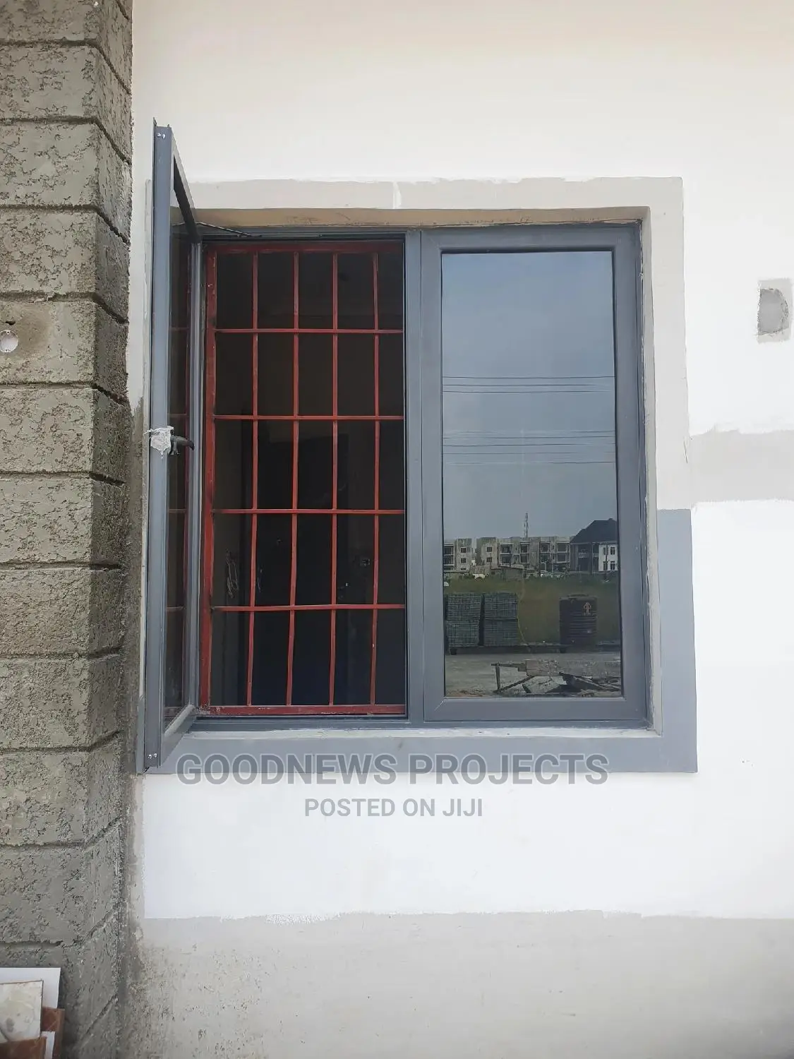 Lite Grey Casement Window (No Burglary
