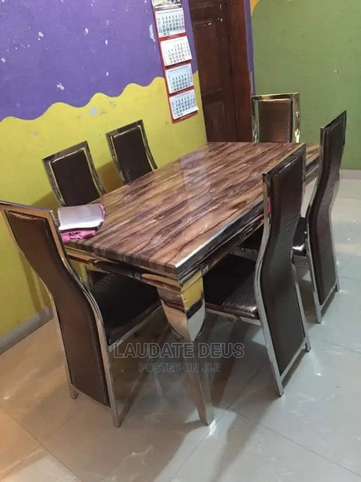 New Imported Marble Top Dining Tables With 6 Chairs
