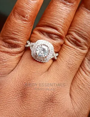 Silver Diamond Engagement Rings