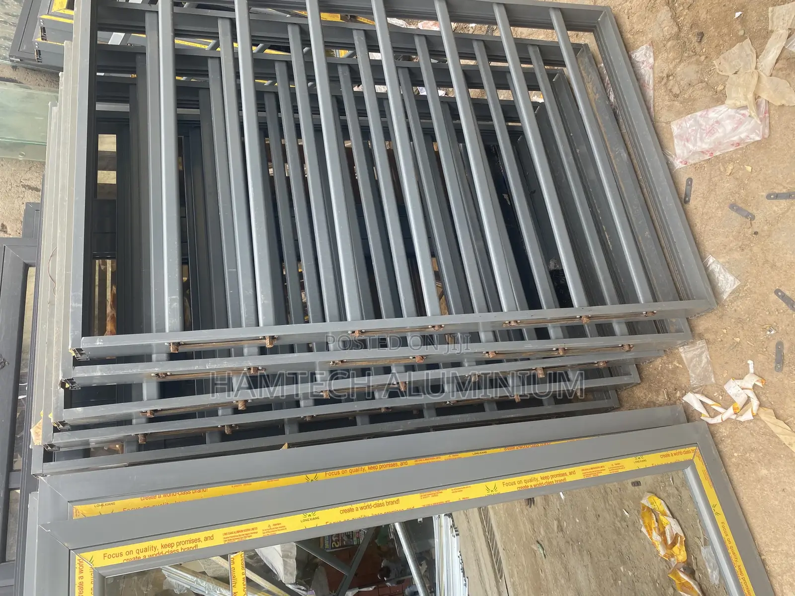 New Grey Aluminium Window