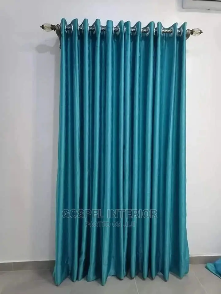 Curtains and Window Blinds With Bed Sheets Are Available