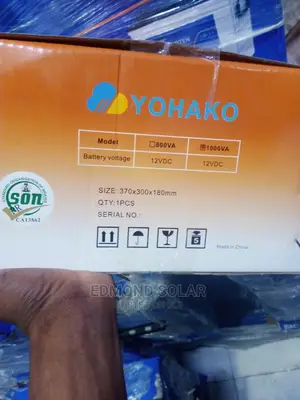 1kva 12v YOHAKO SOLAR INVERTER One Year Warranty