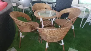 Rattan Restaurant Dining Table Set