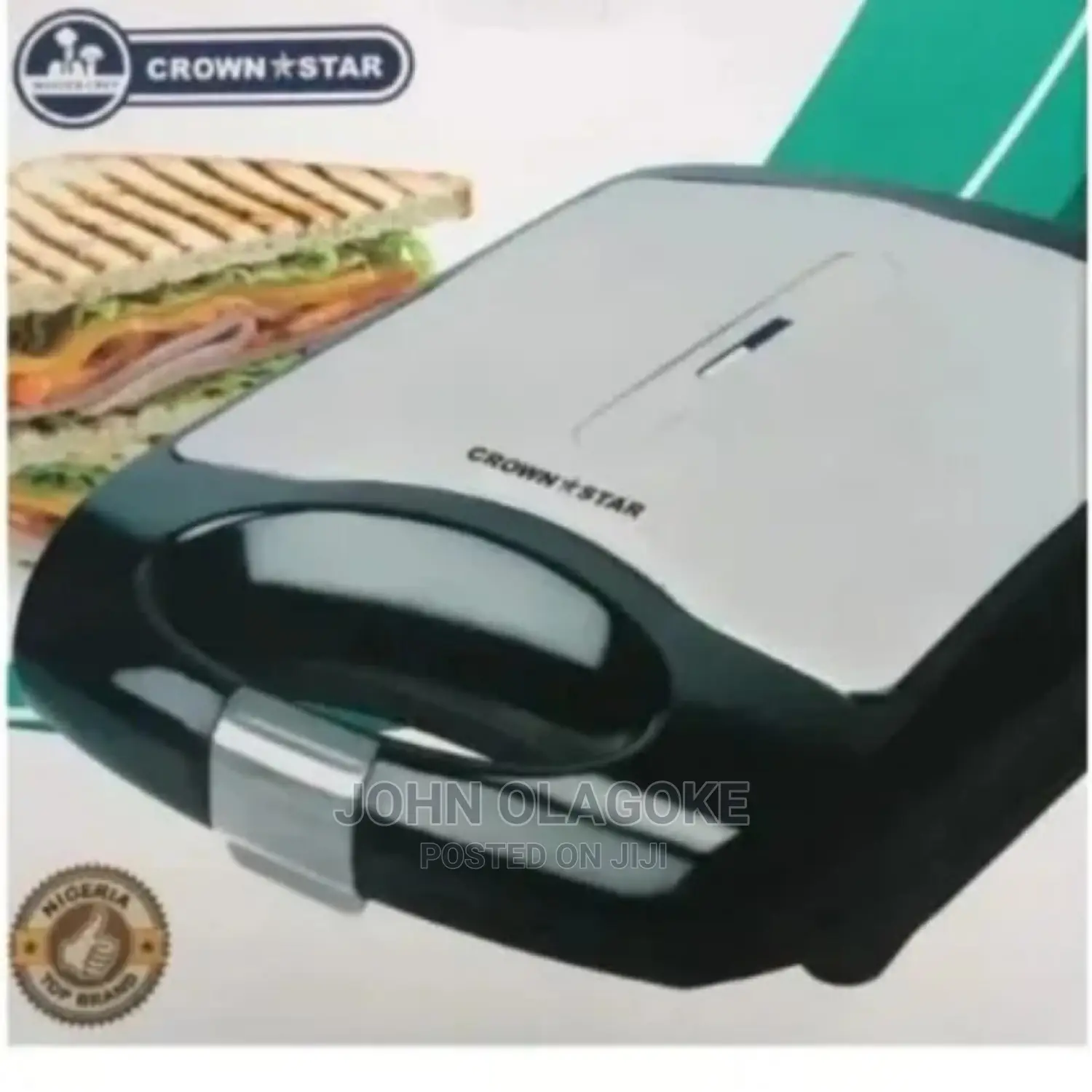 Crownstar Sandwich Maker 4 Slice MC-SM96