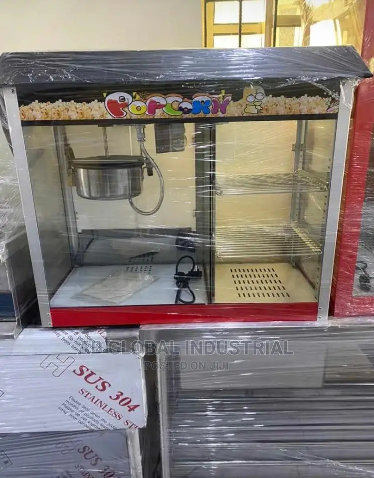 Popcorn Machine With Side Warmer Display
