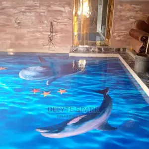 Glass Epoxy Tiling Flooring