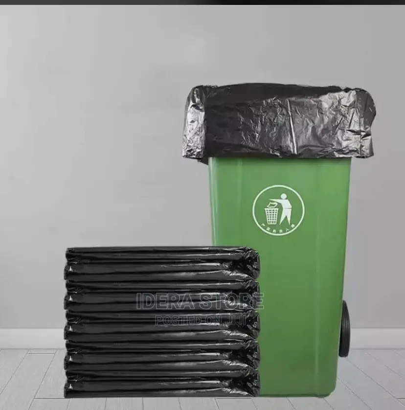 25 Pieces Thick Disposable Black Gabbage Bag