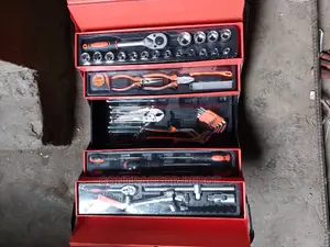 Folding Metal Tool Box With 85 Tool Box