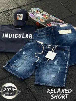 Rl-New Arrivals Quality Indigo Lab Short