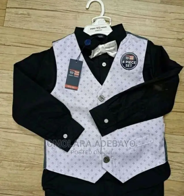 3 and 4 Years Old Boys 4 Pieces Suit Set in Ikorodu Children's