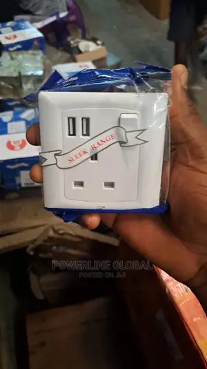 13amps Socket With USB for Homes/ Offices/ Hotels/ Lounges