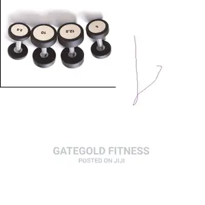 Rubber Dumbbell 20kg (Pair)