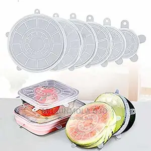 Reusable Silicone Lid Covers for Round, Square Bowls
