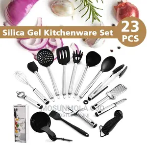 23pcs/Set Non-Stick Silicone Cooking Utensils Spoons