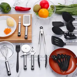 23pcs/Set Non-Stick Silicone Cooking Utensils Spoons